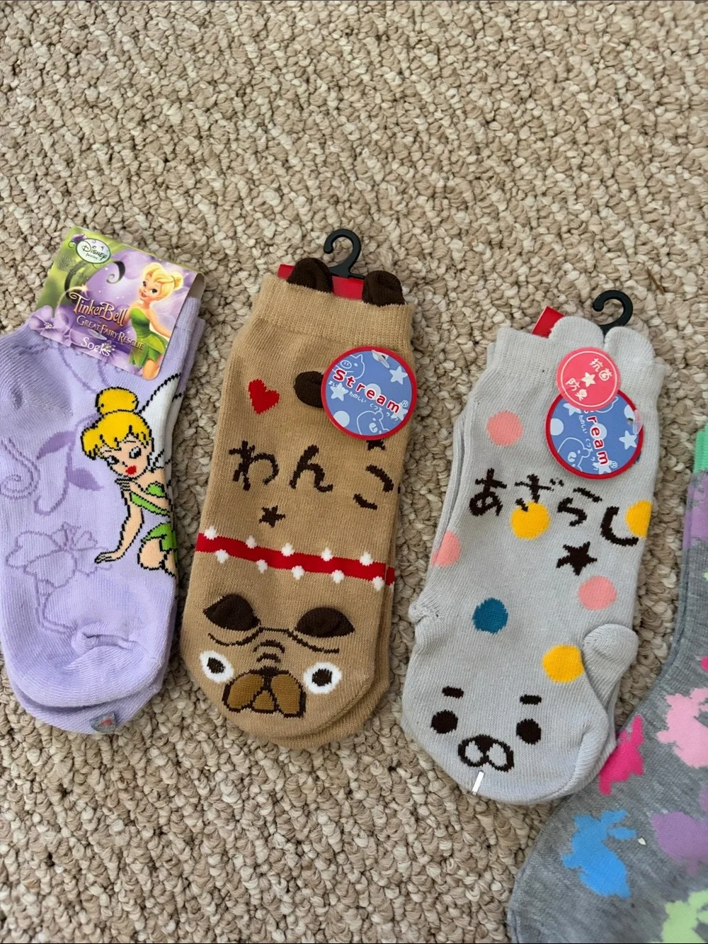 Kids Multicolor Character & Stripe Socks Pack - Assorted Colors 7 pairs